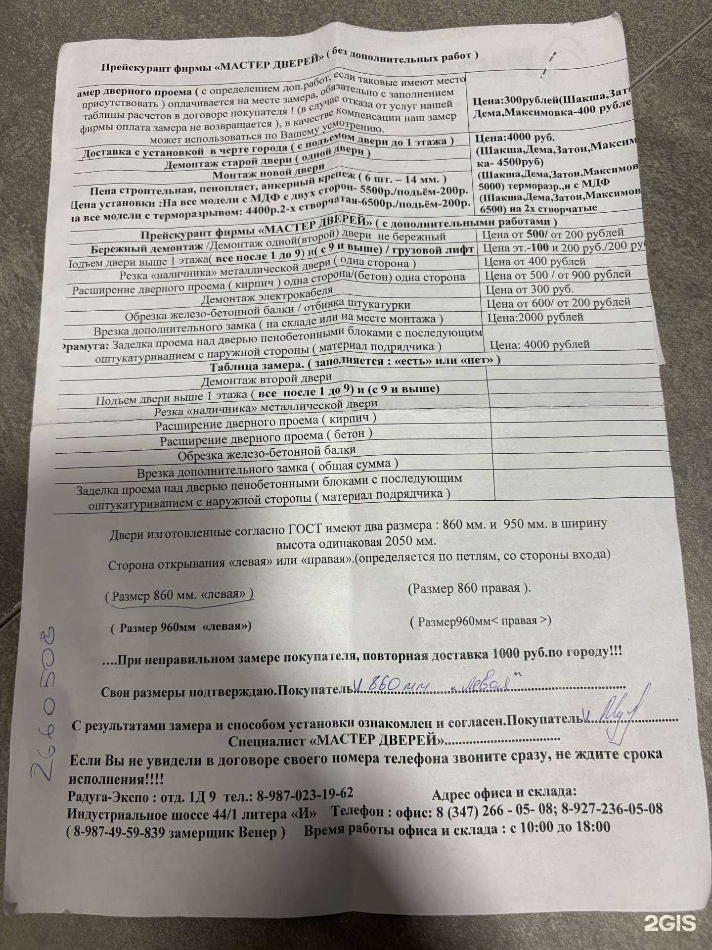 Отзывы на компанию Мастер дверей в Уфе c фото