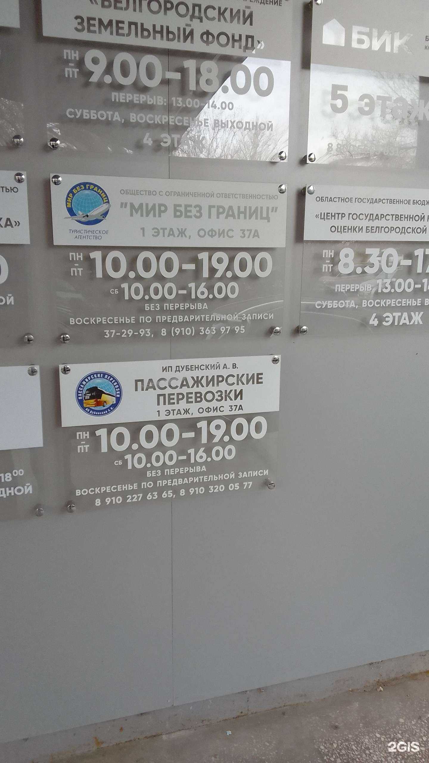 Отзывы на компанию Мир без границ в г. Белгород c фото