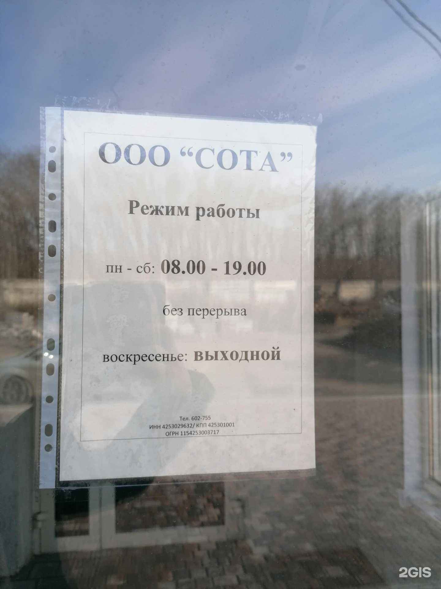 Отзывы на компанию Сота в Новокузнецке c фото