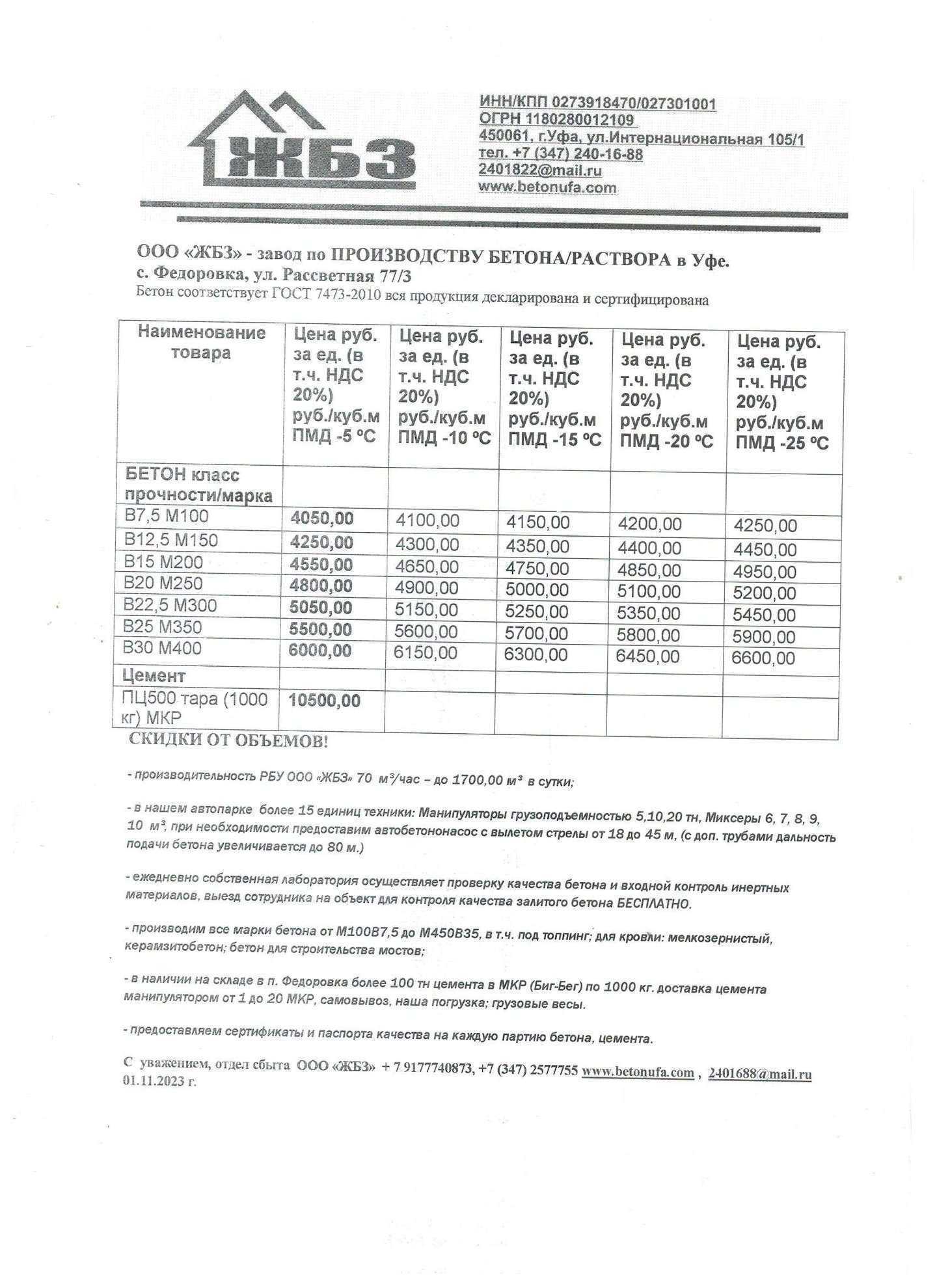 Отзывы на компанию ЖБЗ в Уфе c фото