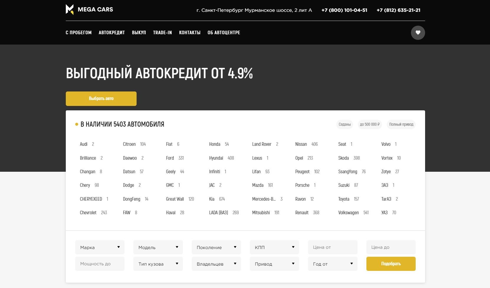 Отзывы на компанию Мега Карс в г. Санкт-Петербург c фото