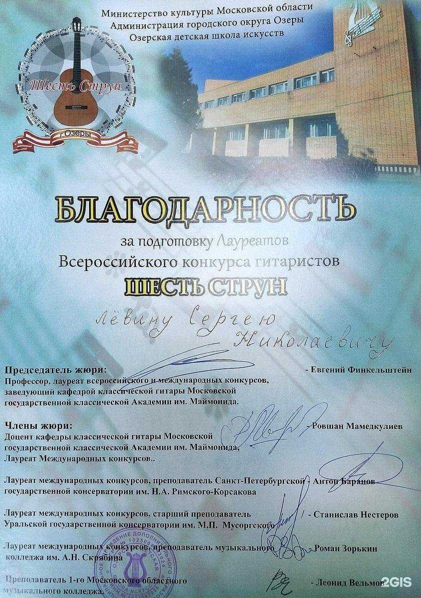 Отзывы на компанию Детская школа искусств №2 в Раменском c фото