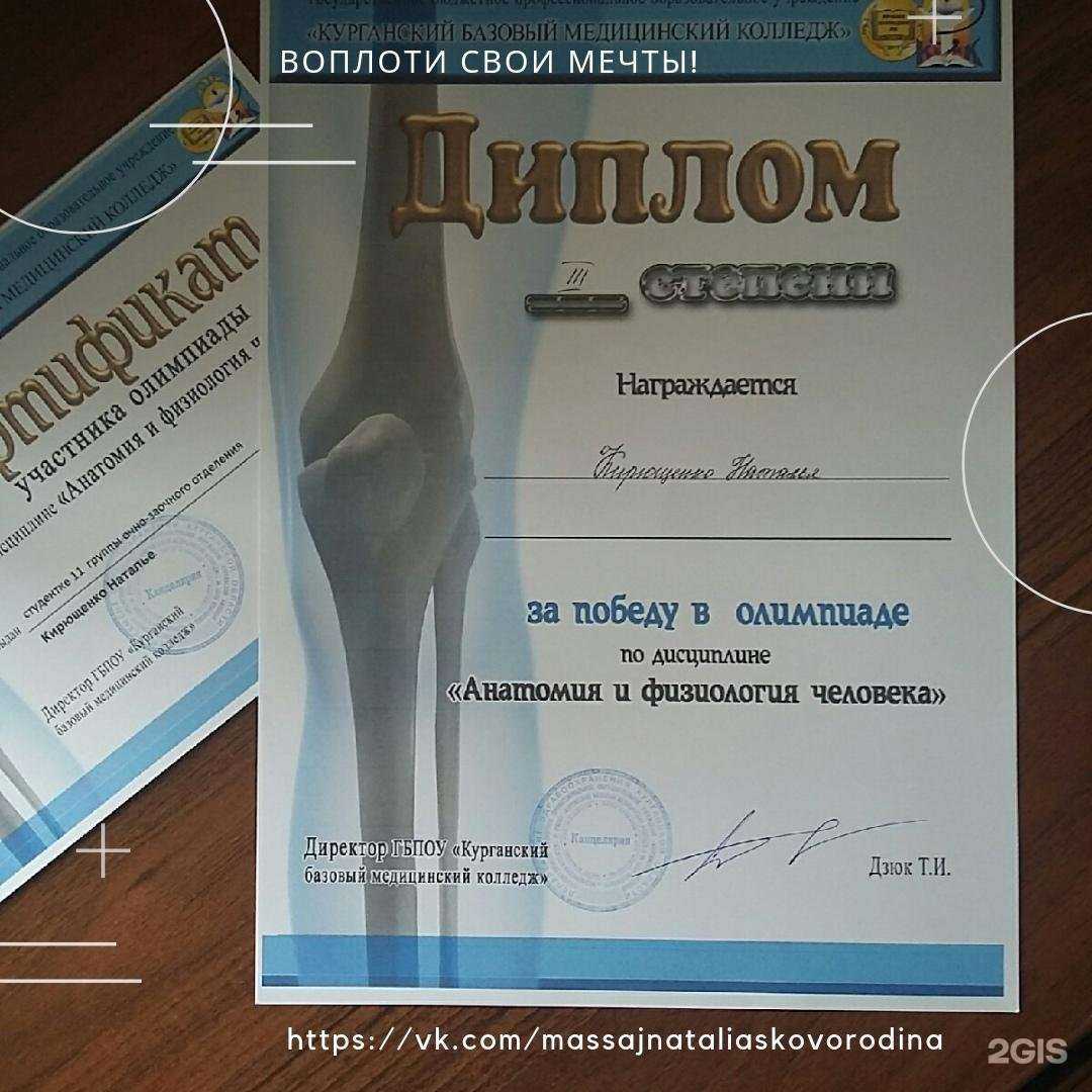 Отзывы на компанию Кабинет массажа и реабилитации ОДА в Кургане c фото