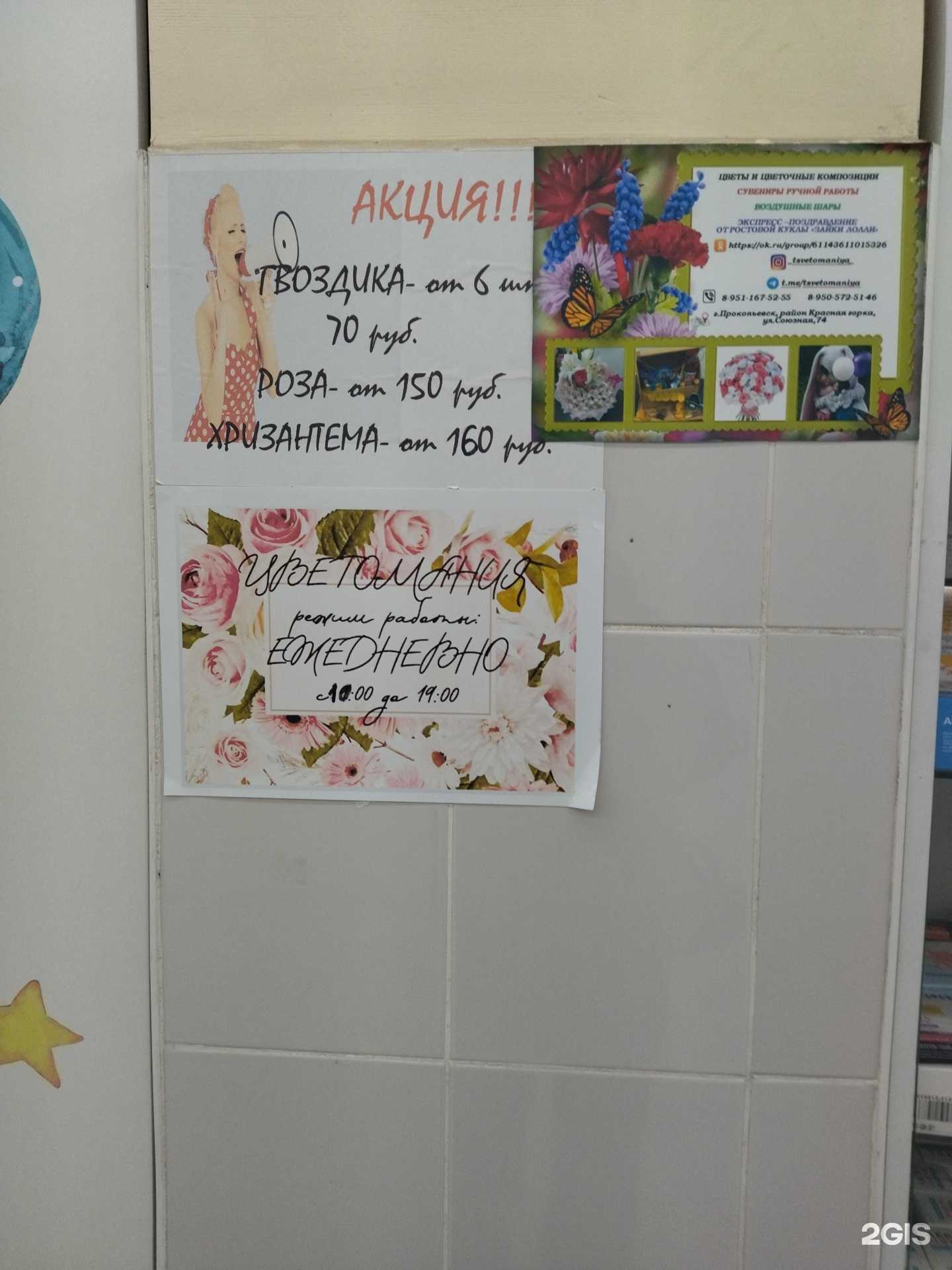 Отзывы на компанию Цветомания в г. Прокопьевск c фото