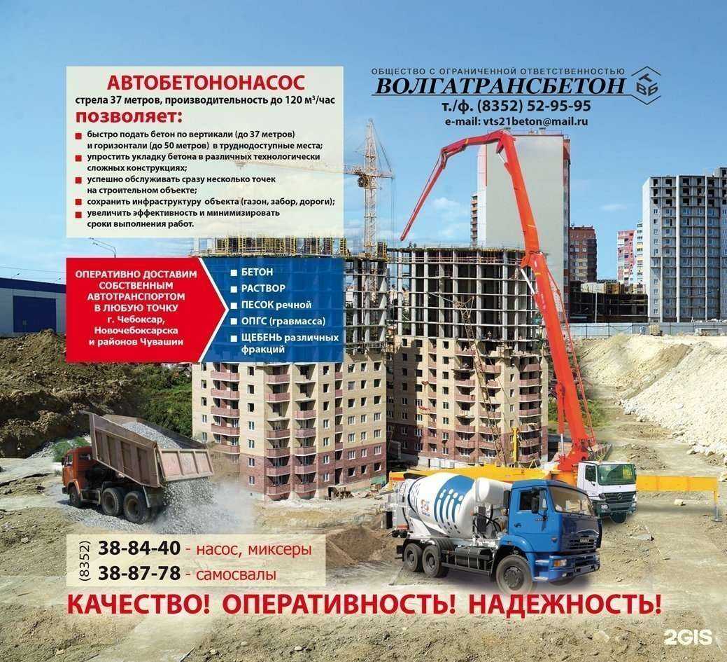Отзывы на компанию ВолгаТрансБетон в Чебоксарах c фото
