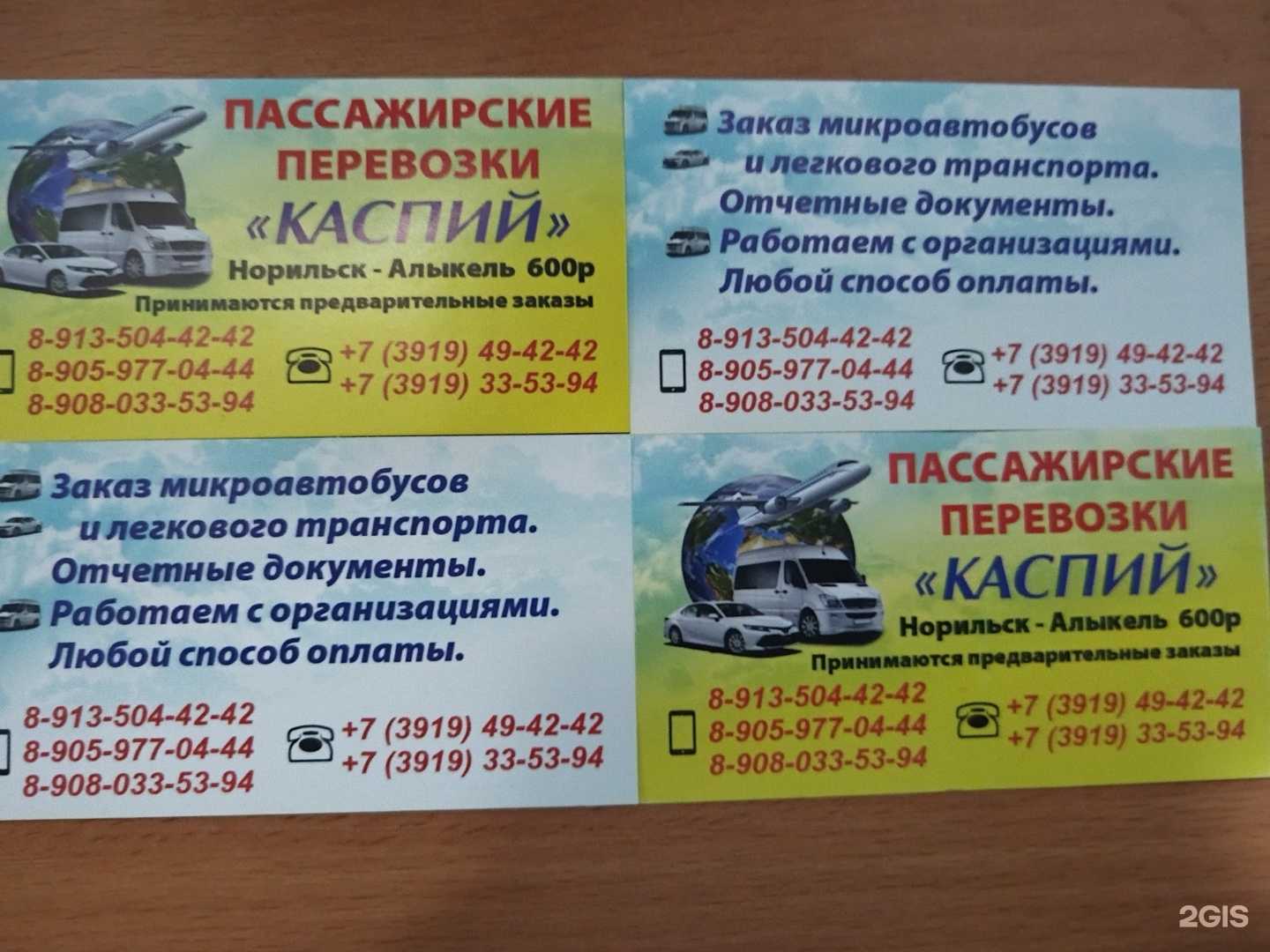 Отзывы на компанию Каспий в г. Норильск c фото