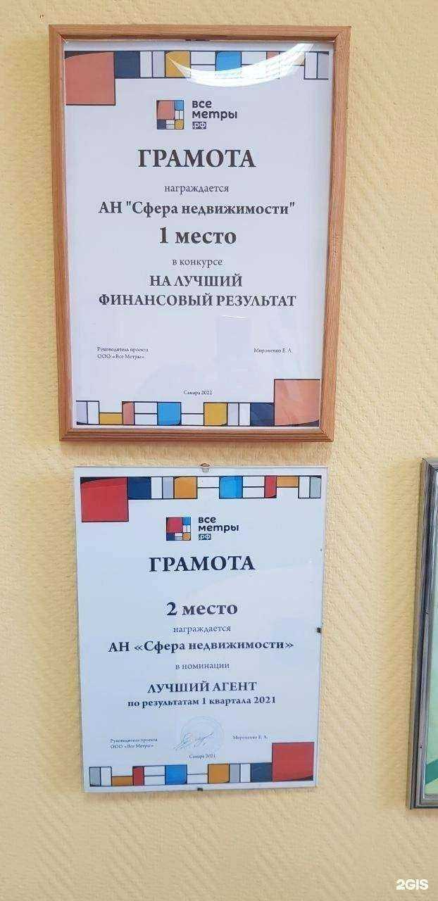 Отзывы на компанию Сферы Недвижимости в Самаре c фото
