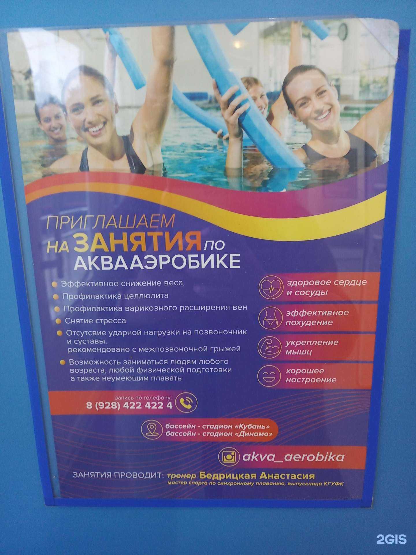 Отзывы на компанию Секция по аквааэробике в Краснодаре c фото